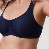 Women's Supportive Full Coverage Bra Deep Ocean Blue