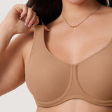 Women's Supportive Full Coverage Bra Gravel Beige