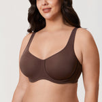 Women's Supportive Full Coverage Bra Hazelnut