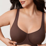 Women's Supportive Full Coverage Bra Hazelnut