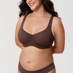 Women's Supportive Full Coverage Bra Hazelnut