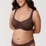 Women's Supportive Full Coverage Bra Hazelnut