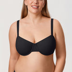 Women's Everyday Underwire Balconette Bra Black