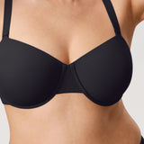 Women's Everyday Underwire Balconette Bra Black