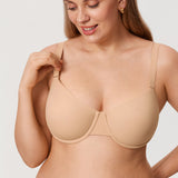 Women's Everyday Underwire Balconette Bra Warm Beige