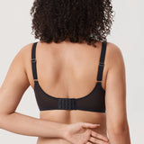 Women's Sheer Mesh Full Coverage Bra Black