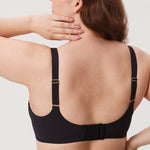 Women's Mesh Monowire Full Coverage Bra - Underwire & Unlined Black