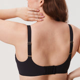 Women's Mesh Monowire Full Coverage Bra - Underwire & Unlined Black