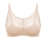 Women's Mesh Monowire Full Coverage Bra - Underwire & Unlined Beige