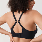 Women's Convertible X-Back Front Closure Bra - Underwire/Unlined/Racerback Black