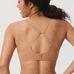 Women's Convertible X-Back Front Closure Bra - Underwire/Unlined/Racerback Barely Buff