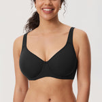 Women's Everyday Full Coverage Underwire Bra Black