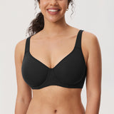 Women's Everyday Full Coverage Underwire Bra Black