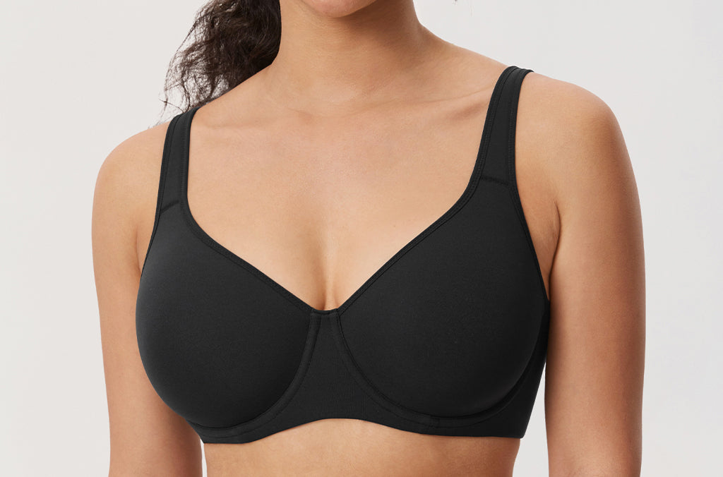 Women's Everyday Full Coverage Underwire Bra Black