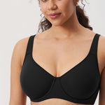 Women's Everyday Full Coverage Underwire Bra Black