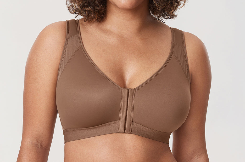 Women's Soft X-shaped Back Posture Bra Soft Tan