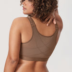 Women's Soft X-shaped Back Posture Bra Soft Tan