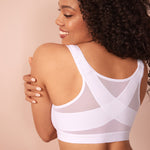 Women's Soft X-shaped Back Posture Bra Black
