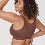 Women's X-shaped Back Posture Bra Oatmeal Heather