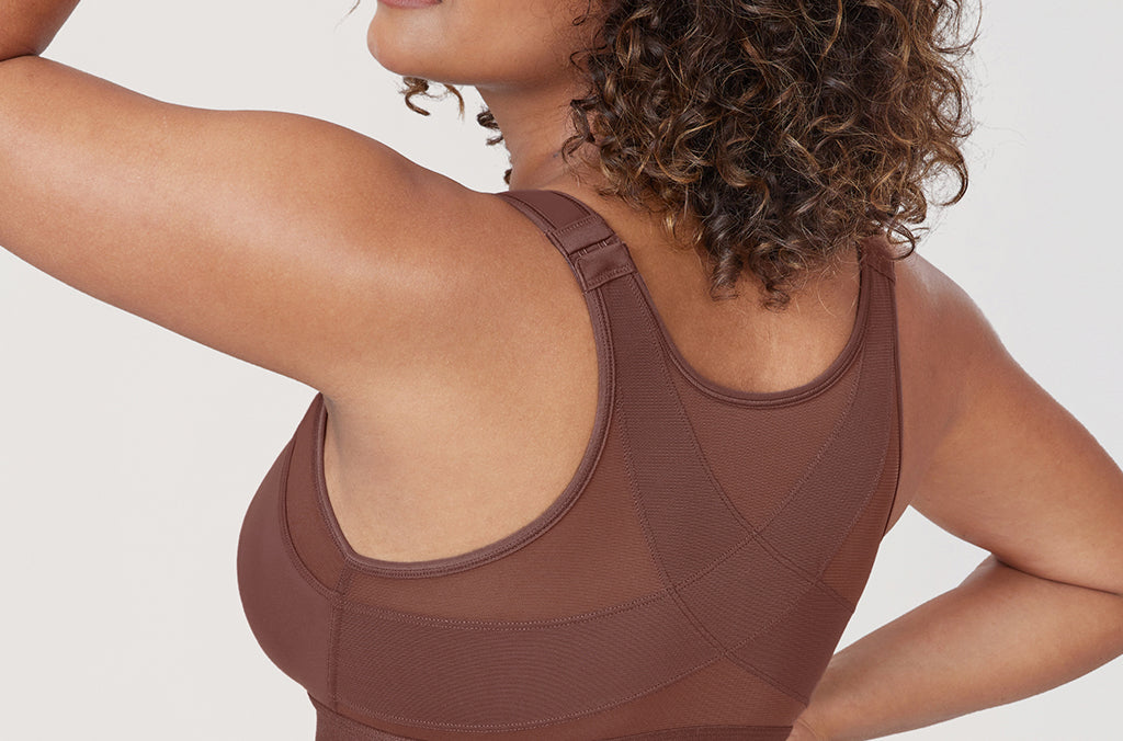 Women's X-shaped Back Posture Bra Oatmeal Heather